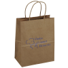 View the Kraft Paper Brown Eco Shopping Bag - 9-3/4" x 7-3/4"