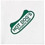 Beverage Napkin - 1-ply - White - Linen Embossed - Low Qty