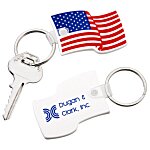 US Flag Stock Soft Keychain
