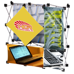 Geometric Junior Pop-Up Tabletop Display - 5-Panel