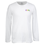 Gildan Softstyle LS T-Shirt - Men's - White - Embroidered