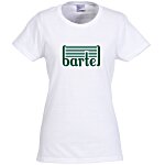 Gildan 5.3 oz. Cotton T-Shirt - Ladies' - Screen - White
