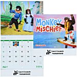 Monkey Mischief Calendar - Stapled
