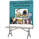 Tabletop Banner System with Tall Back Wall - 6'