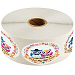 Full Color Sticker by the Roll - Oval - 1-1/2" x 2-1/2"
