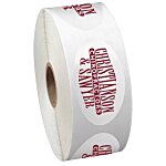 Sticker by the Roll - Oval - 1-1/4" x 2-1/4"