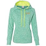 J. America - Cosmic Poly Fleece Hoodie - Ladies' - Embroidered