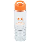 Clear Impact In The Groove Bottle with Flip Straw - 24 oz.