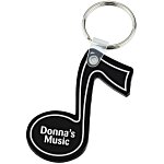 Music Note Soft Keychain - Opaque