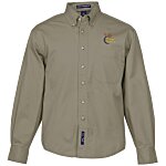Garment-Washed Cotton Twill Shirt