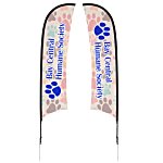 Outdoor Razor Sail Sign - 13' - Two Sided