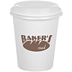 Takeaway Paper Cup with Traveler Lid - 12 oz. - Low Qty