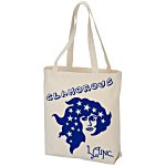 Fern 10 oz. Cotton Gusseted Tote - 15-1/4" x 16"