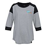 New Era Heritage Blend 3/4 Sleeve Baseball Tee - Ladies' - Embroidered