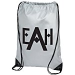 Aurora Reflective Nylon Drawstring Sportpack - 24 hr