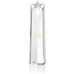 Crystal Star Obelisk Award - 14"