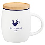 Hearth Coffee Mug with Wood Lid Coaster - 14 oz.