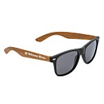 Wood Grain Beach Sunglasses - Sides - 24 hr