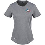adidas Performance Sport T-Shirt - Ladies' - Heathered - Embroidered