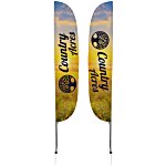 Outdoor Stadium Flutter Sail Sign - 15' - Two Sided