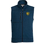 Sweater Knit Fleece Vest - Men's