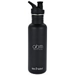 Klean Kanteen Classic Stainless Bottle with Sport Cap - 27 oz. - Laser Engraved
