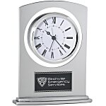 Silver Arc Clock