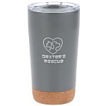 Austin Vacuum Tumbler with Cork Bottom - 16 oz. - Laser Engraved