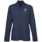 Brooks Brothers Mid Layer Stretch 1/2-Button Fleece Pullover - Ladies'