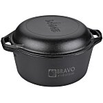 Lodge Cast Iron Double Dutch Oven - 5 Quart