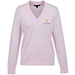 Brooks Brothers Cotton Blend V-Neck Sweater - Ladies'