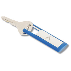 Slide And Lock Rectangle Key Tag