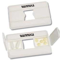 2 Compartment Wallet Pill Card