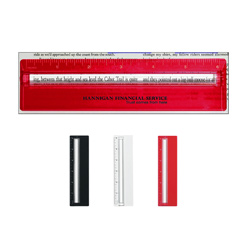 Plastic 6" Ruler With Magnifying Glass