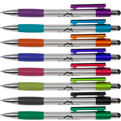 Krypton Stylus Pen with Screen Cleaner - Silver