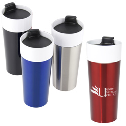 Glossy Stainless Ceramic Tumbler - 16 oz.