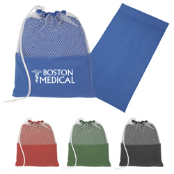 Microfiber Travel Blanket In Pouch