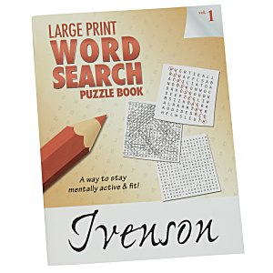 4imprint Large Print Word Search Puzzle Book Volume 1 131793 WS 1