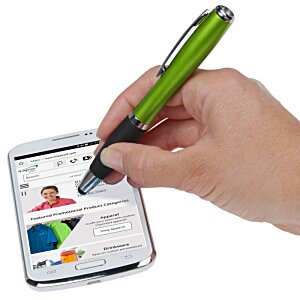 4imprint.com: Curvy Stylus Twist Pen with Flashlight 7702-ST-FL