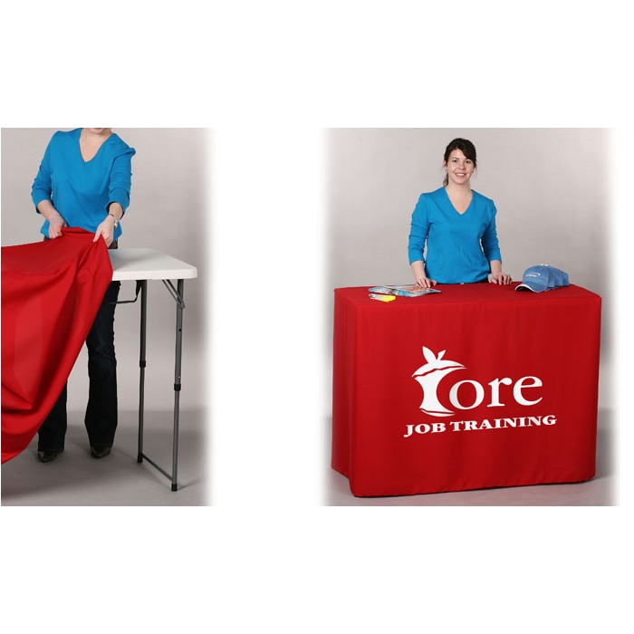 Fitted Demo Table Throw 4' 105043 Imprinted with your Logo