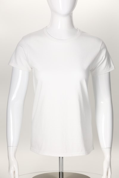 Gildan 6 oz. Ultra Cotton T-Shirt - Ladies' - Screen - White 360 View