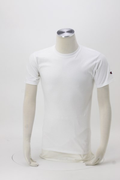 Champion Tagless T-Shirt - Screen - White 360 View