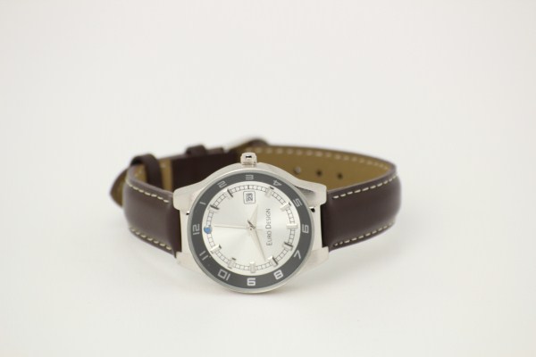 Ostrava Leather Watch - 1-1/8" 360 View