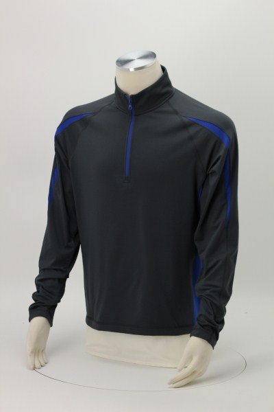 Sport-Wick Stretch 1/2-Zip Colorblock Pullover - Men's - Embroidered 360 View
