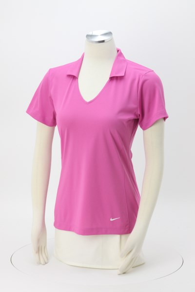 Nike Performance Vertical Mesh Polo - Ladies' - Embroidered 360 View