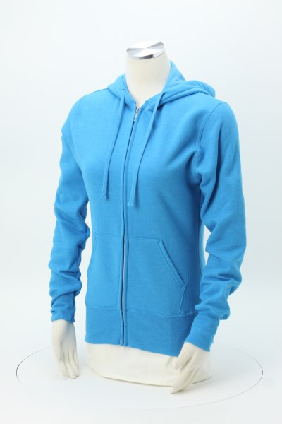 Fashion Full-Zip Hooded Sweatshirt - Ladies' 360 View