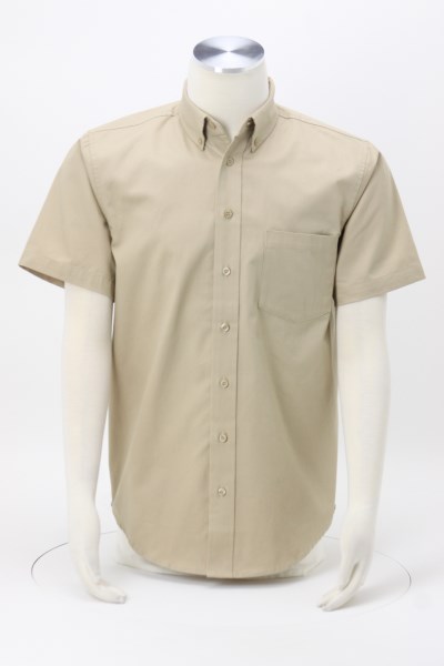 Foundation Teflon Treated Short Sleeve Cotton Shirt - Men's 360 View