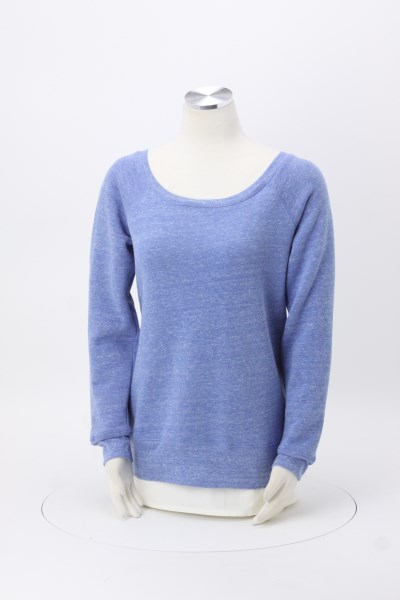 4imprint.com: Bella+Canvas Fleece Wide Neck Sweatshirt - Ladies' - Tri ...
