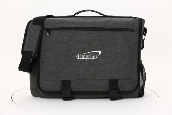 4imprint Heathered Business Attache - Full Color 360 View