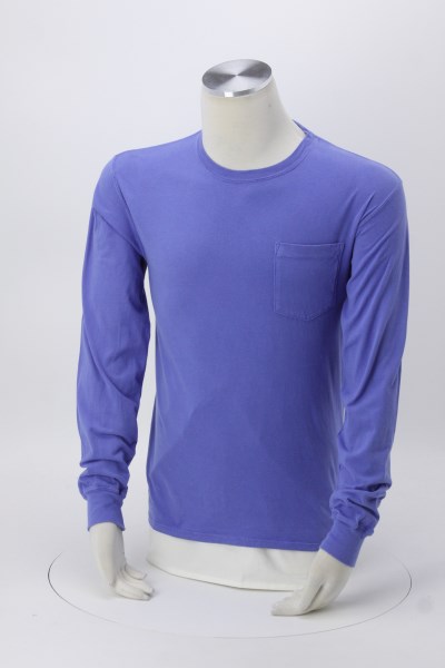 4imprint.com: ComfortWash Garment-Dyed LS Pocket Tee - Screen 146334-LS-P-S